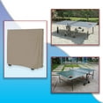 thumbnail image 5 of Ping Pong Table Cover for Indoor / Outdoor - Waterproof & UV Resistant Table Tennis Cover 12 Oz PVC Heavy Duty Fabric with Air Pockets & Drawstring for Snug Fit to With Stand Winds & Storms (Beige), 5 of 7