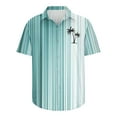 thumbnail image 5 of CEHVOM Spring Savings!Beach Shirts for Men Button Down,Beach Shirts for Men Big and Tall Palm Tree Print Turndown Collar Short Sleeve Blouse Tops,Summer Shirts for Men, 5 of 5