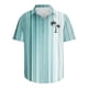 thumbnail image 4 of Mens Manga Corta Botón Abajo Camisas Botones Casuales Imprimir Blusa Turndown, 95% Poliéster 5% Camisa de Spandex para la Fiesta, Negocios Y Diario, 4 of 5