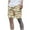 Khaki, variant on Cargo Shorts for Men Camouflage Elastic Waisted Drawstring Lightweight Stretch Tactical Work Shorts with Multi-Pocket Khaki L