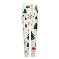 thumbnail image 6 of Besolor Christmas Leggings for Women Snowflake Xmas Trees Printed Holiday Tights High Waisted Workout Gym Pants, 6 of 6