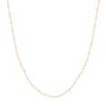 thumbnail image 3 of Gold Plated 15-inch Adjustable Light Pink Enamel Bead Chain Necklace for Women, 3 of 6