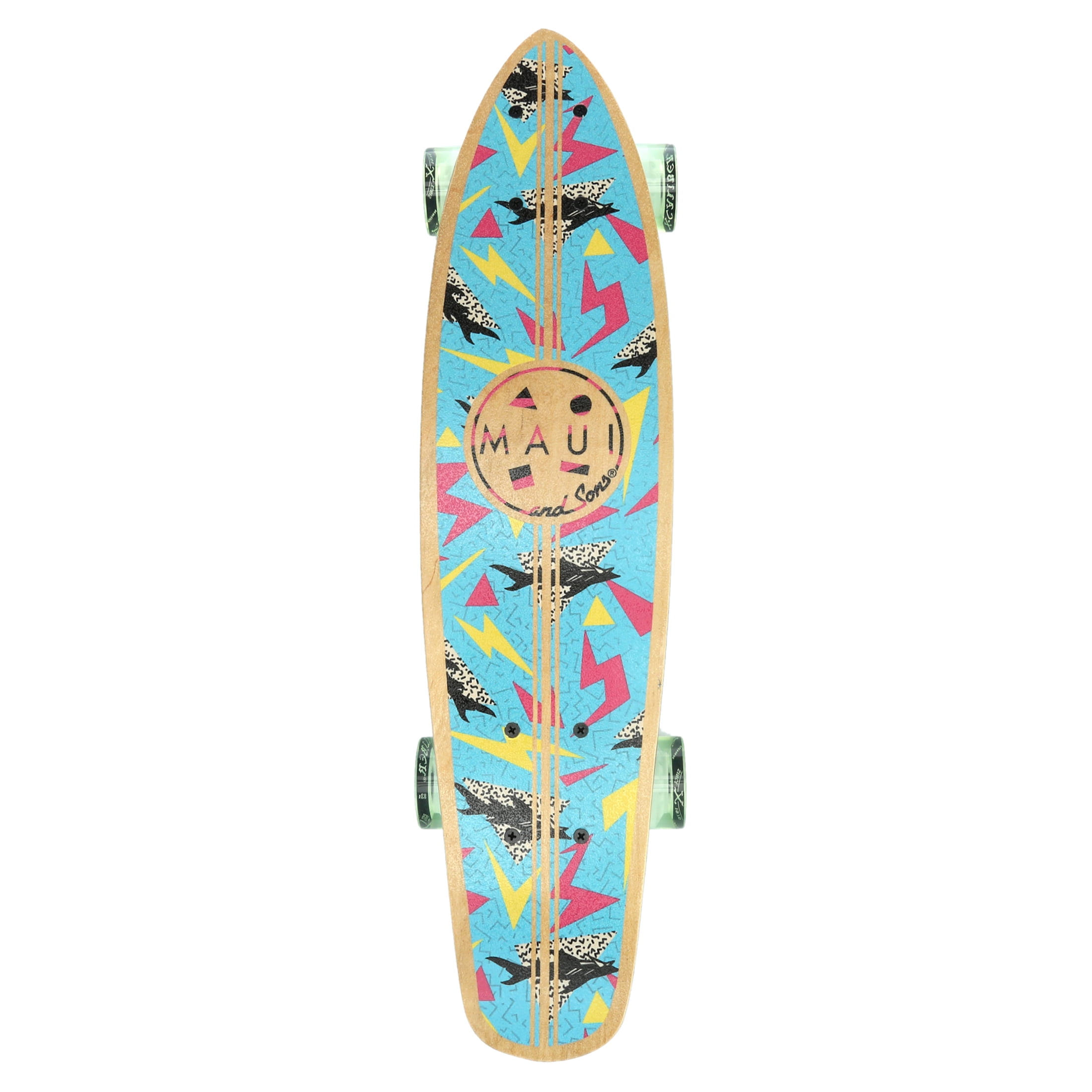 Maui and Sons 25" Micro Kicktail Skateboard in Blender