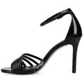 thumbnail image 2 of Journee Women's Fecility Metallic Ankle Open Toe Stiletto Pumps, 2 of 9