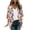 Pink, variant on SwiftWear Women’s Retro Floral Print 3/4 sleeve Cardigan Open-Front Lightweight Casual Tops Summer kimono Cardigan Office Layering Wear