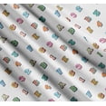 thumbnail image 3 of Soimoi Cotton Cambric Fabric Numbers & Alphabets Text Print Fabric by The Yard 42 Inch Wide, 3 of 7