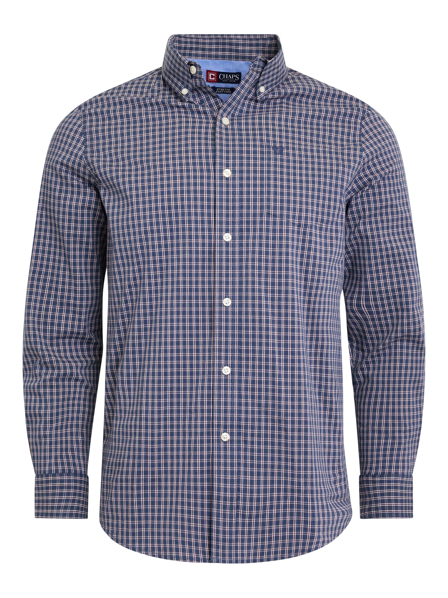 Chaps Men’s and Big Men’s Easy Care Long Sleeve Shirt, Sizes S–2XL