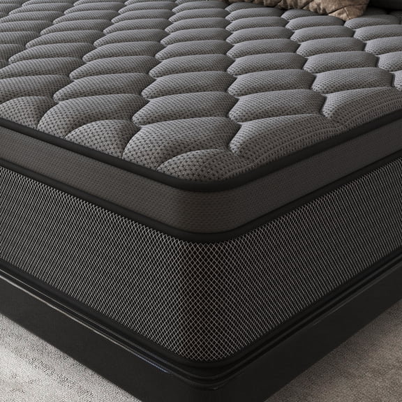 12" Twin Hybrid Mattress CertiPUR-US Certified Memory Foam Pocket Spring Mattress Medium Firm in a Box