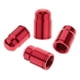 thumbnail image 3 of Paquete de 4 tapones para válvulas Presta de bicicleta, aluminio anodizado, para Presta/Schrader Rojo Schrader, 3 of 6