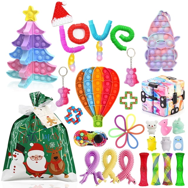 goowrom Christmas Decompression Toys Kit, Stress Relief Squeezing Board Game