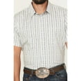 thumbnail image 3 of Cody James Men's Wild West Rhythms Southwestern Striped Short Sleeve Button-Down Tan XX- Tall, 3 of 4
