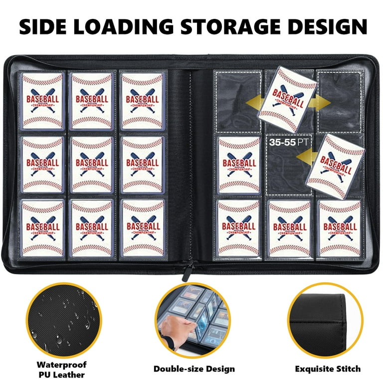 top loading card binder Amazon.com: X PRO Top Load Card Binder - Compatible with Top-loading Card  Cases - Fits 252 | 20 Premium Loaders Included | 9-Pocket Ringless  Double-Sided Pages main image 0