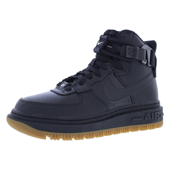 Nike Air Force 1 High Utility 2.0 Leather Boot Womens Shoes Size 6.5, Color: Black/Summit White/Orange