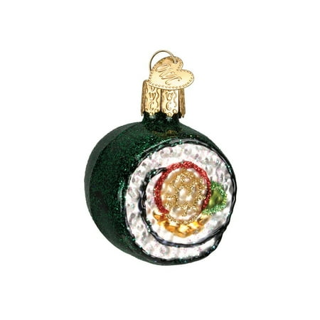 Glass Sushi - Ornaments: Sushi Roll Glass Blown Ornaments for Christmas Tree (32110), ORNAMENTS FOR CHRISTMAS TREE: Hand crafted in age-old tradition with techniques that orginated in.., By Old World Christmas