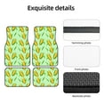 thumbnail image 5 of Sikiie Corn 7 Car Foot Mat Set of 4 Pieces Basics Universal Fit Rubber Carpet Floor Mats For Car SUV Van & Truck, 26.8"L x 17.3"W (Front), 13"L x 17.3"W(Rear), 5 of 6