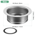 thumbnail image 3 of Uxcell Garbage Disposal Sink Flange for 3-1/2 Inch Standard Drain [Silver], 3 of 5