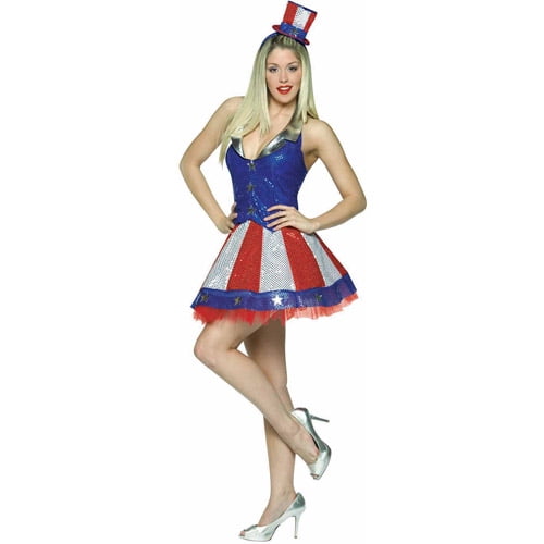 Women's Aunt Samantha Patriotic Costume