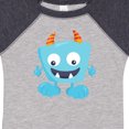 thumbnail image 4 of Inktastic Cute Monster, Blue Monster, Funny Monster, Horns Boys or Girls Baby Bodysuit, 4 of 5