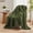 Olive Green, variant on Carriediosa Chunky Knit Throw Blanket Handmade Soft Throws for Couch Sofa Bed, 50" x 60" Olive Green