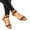 Brown, variant on Quaouag Women's Open Toe Ankle Strap Flat Sandals Party Dress Summer Shoes