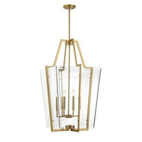Farell 4-Light Pendant in Warm Brass