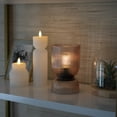 thumbnail image 5 of Home Decor Collection Translucent Amber Glass LED Tabletop Accent Light with Timer, 5 of 8