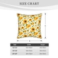 thumbnail image 4 of Xecao Beautiful Countryside Sunflower Print Soft Velvet Decorative Throw Pillow Covers, Square Cushion Cases for Bed, Sofa, Living Room, Car, and Indoor Outdoor Use-20"x20", 4 of 8