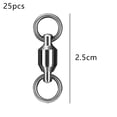 thumbnail image 2 of Conector Acero de alta resistencia Anillos soldados sólidos Barril giratorio Pesca en agua dulce y salada, 2 of 5