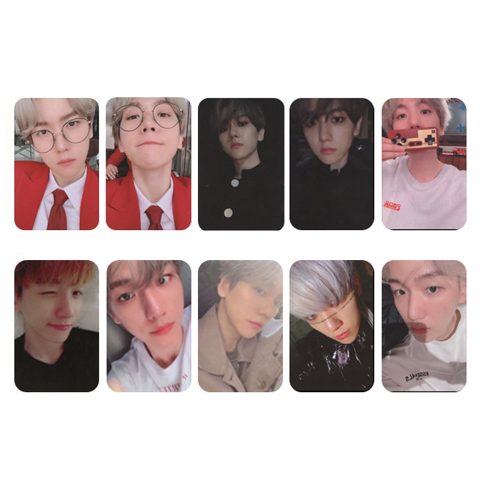 Cyan Oak Kpop Exo Lomo Cards Obsession Exo Planet Cards Baek Hyun Album Card Photocards Gift 10pcs Set Walmart Com