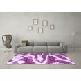 thumbnail image 3 of Ahgly Company Indoor Rectangle Abstract Purple Modern Area Rugs, 8' x 12', 3 of 4