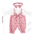 thumbnail image 3 of Rirozkan 17 Inch Doll Jumpsuit, Spring Autumn Bowknot Romper Outfit with Bow, Soft Clothes for 17" Doll Collectors, Display Gift, 3 of 6