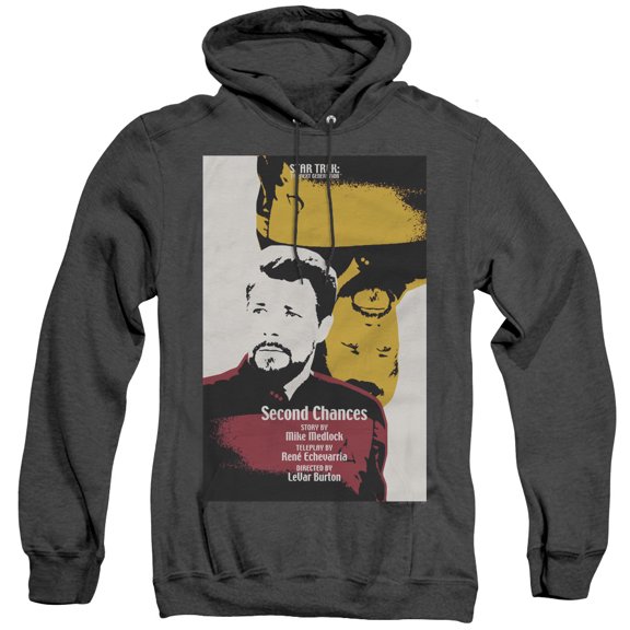 Star Trek Tng Season 6 Episode 24 Adult Heather Hoodie Sweatshirt Black