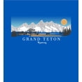thumbnail image 2 of Adventure Society Grand Teton Wyoming Crew Neck Short Sleeve Adult T-shirt-Medium-Orange, 2 of 3