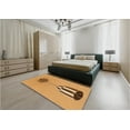 thumbnail image 5 of Ahgly Company Machine Washable Indoor Round Transitional Beer Orange Area Rugs, 5' Round, 5 of 7