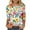 Multicolor Plus Size Blouse for Women_c, variant on CYMMPU Summer Trendy Shirts 3/4 Sleeve Spring Tops Loose Fit T-Shirts Crew Neck Blouses for Women Dressy Casual Floral Pattern Lightweight Basic Tees Multicolor XXL