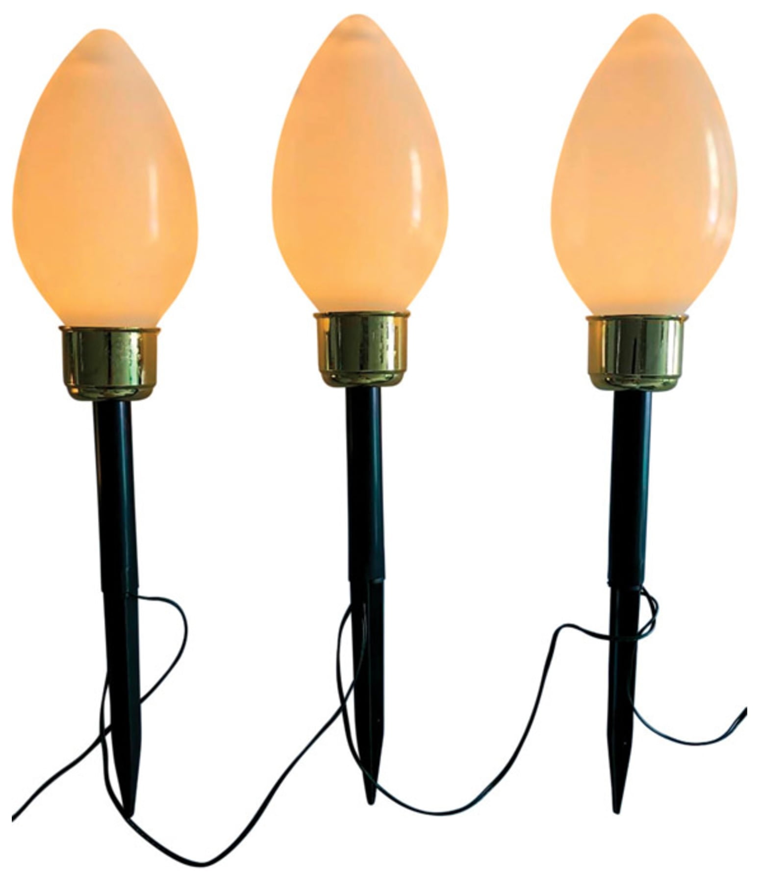 Celebrations 2313071 Jumbo C9 Style Bulb Christmas Pathway Markers