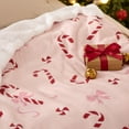 thumbnail image 5 of Christmas Throw Blanket - Soft and Warm Sherpa Christmas Candy Throw Blankets for Couch, Sofa, Bed, Decoration Gift 50"x60", 5 of 8