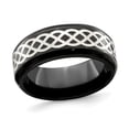 thumbnail image 1 of Mens Black Titanium Celtic Band Ring (9.00mm), 1 of 4