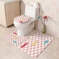 thumbnail image 4 of SIYTUAU Stylish Waterproof Shower Curtain Four Piece Set For Bathroom Dry And Wet Separation Non Slip Mat Set Easy To Clean Cloth, 4 of 5