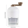thumbnail image 3 of Vrorvz Manual Hand Crank Ice Crusher with Stainless Steel Blades Shaving Ice for Home and Commercial Use Easy Operation and Food Safe Plastic for Cool Summer Treats, 3 of 8