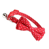 CATIEBYE Adjustable Red Bow Tie Pet Collar for Dogs and Cats, Stylish and Comfortable, Ideal Gift for Pet , 1 Set