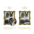 thumbnail image 3 of Marco de fotos AELS Vintage de 20 x 25 cm con frente de cristal dorado y verde, 3 of 7