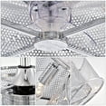 thumbnail image 4 of 20" Caged Ceiling Fan with Lights,3 Blades with Remote, Noiseless Reversible for Bedroom/Living Room/Study/Patio,Chrome, 4 of 8