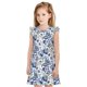 thumbnail image 1 of Balery Blue Paisley Camisón de princesa para niñas, pijama de algodón con mangas abullonadas, suave y bonito.-Medium, 1 of 6