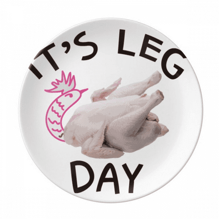 

Chicken Leg Day Art Deco Fashion Plate Decorative Porcelain Salver Tableware Dinner Dish
