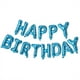 thumbnail image 1 of Feliz cumpleaños globo Banner fiesta 16 pulgadas 3D globo de papel de aluminio kit decoración de fiesta de cumpleaños, 1 of 5