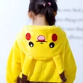 thumbnail image 5 of Pijama de franela de peluche de Pokémon Pikachu, traje de una pieza de manga larga, ropa suave y cálida para el hogar, regalos casuales para niños, invierno cálido, 5 of 5