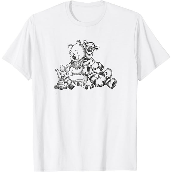Winnie the Pooh Tigger Piglet Group Unisex Softstyle T-Shirt for Men Women Kids