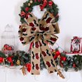 thumbnail image 3 of Cinta De Navidad Bowknot Cableado Múltiples Patrones Más Grueso Anti-desvanecimiento Diseño De Escena De Bricolaje Reutilizable De Gran Tamaño Guirnalda De Árbol De Navidad Colgante De Arco Para, 3 of 4