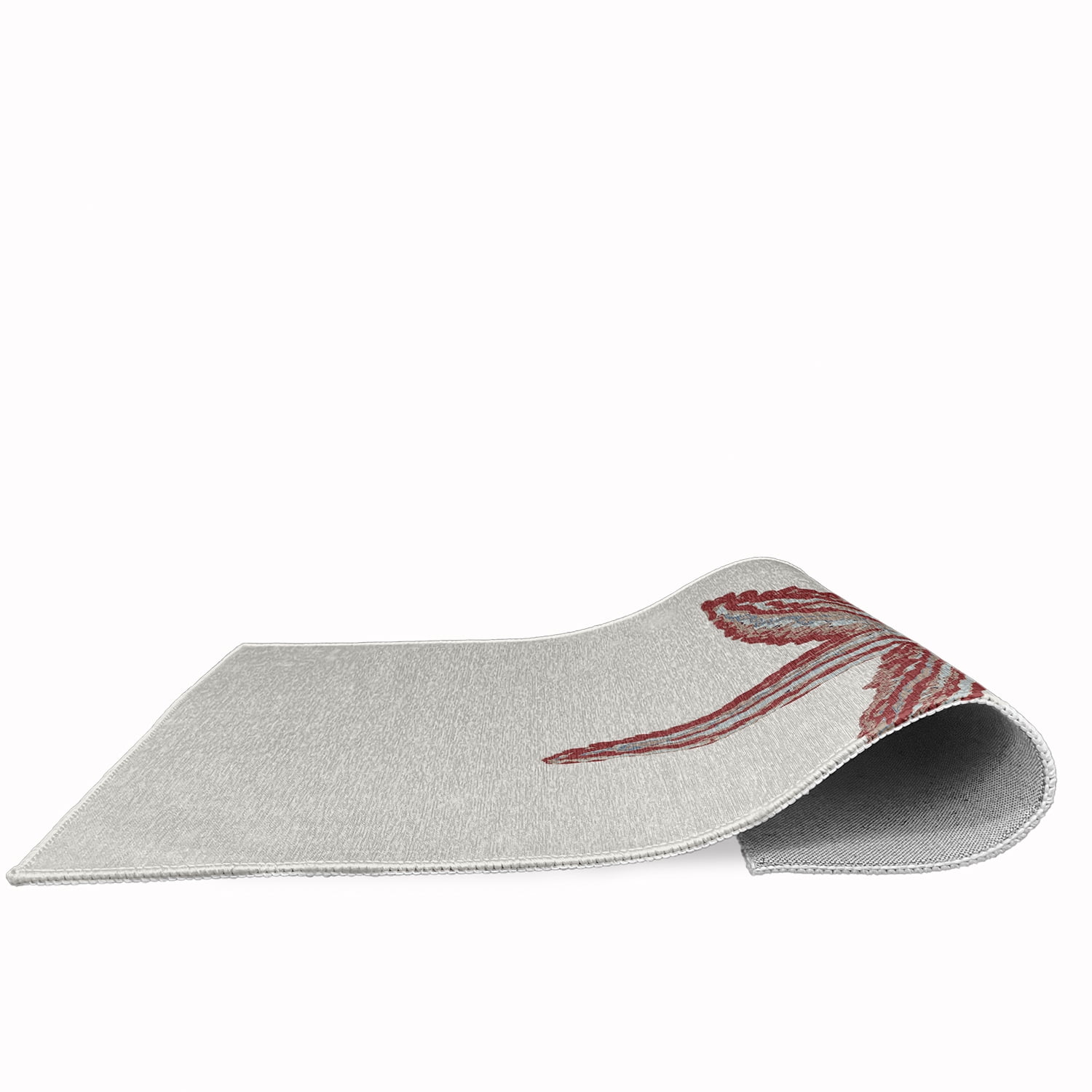 Simply Daisy 4' x 6' Large Starfish Nautical Chenille Rug, Ligonberry Red